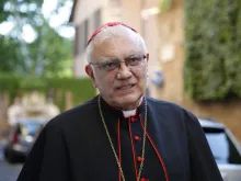 Cardinal Baltazar Enrique Porras Cardozo of Merida, Venezuela takes possession of St. John the Evangelist Church in Rome, Italy on June 12, 2017.